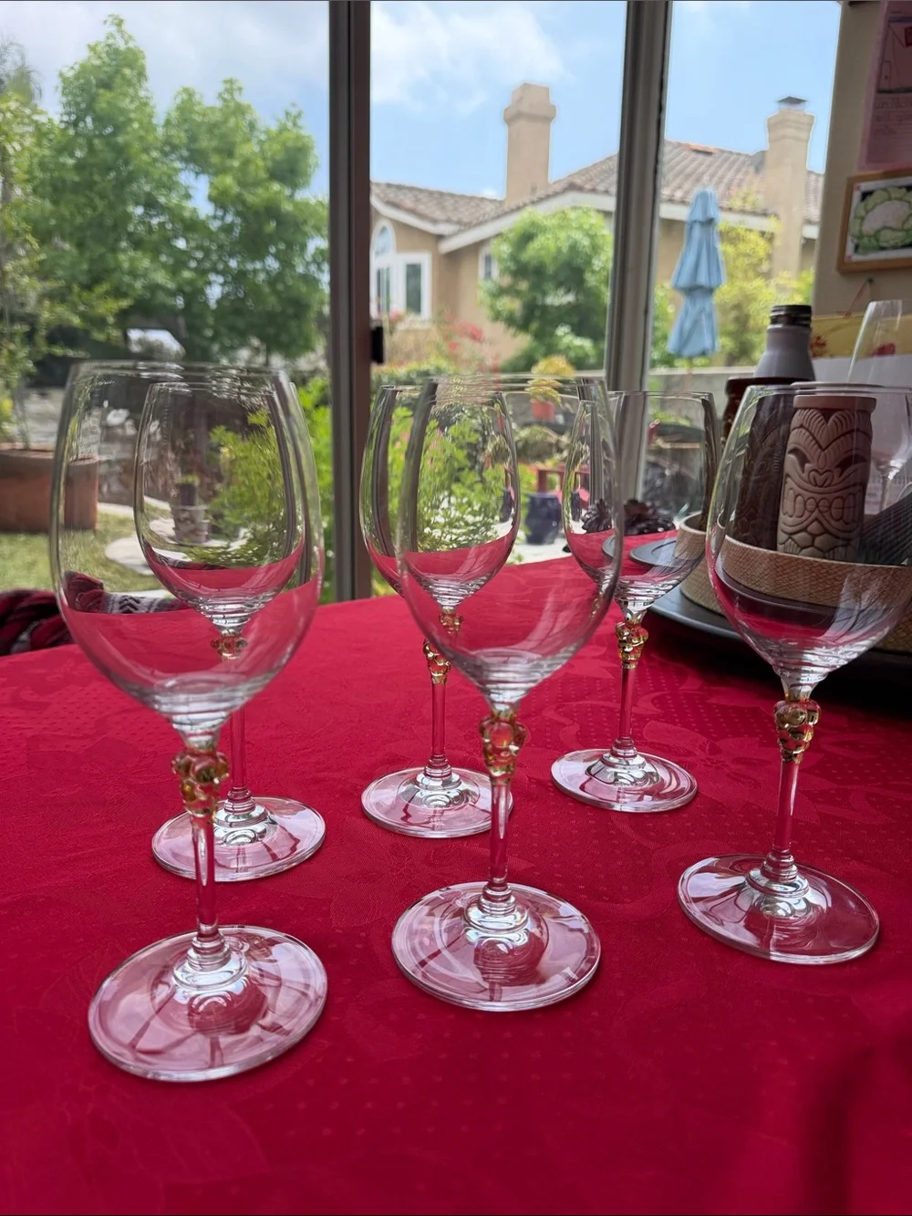 Set of 6 Vintage discontinued Mikasa Chablis Grape cluster stemware wine glasses